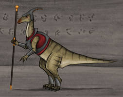 Parasaur Guard - Dinotopia