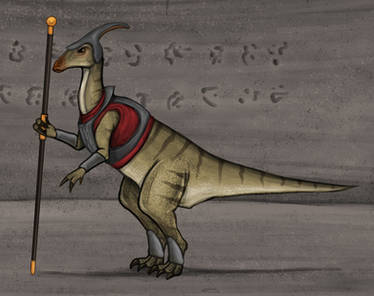 Parasaur Guard - Dinotopia