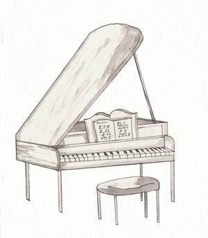 White grand piano