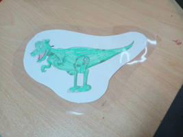 Frankensteinasaurus Laminated Drawing