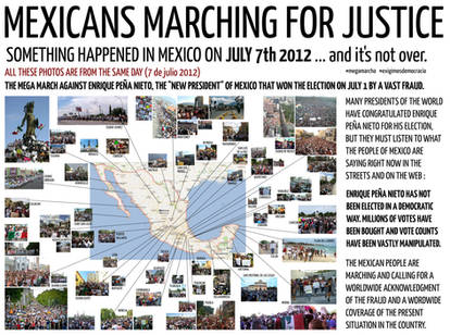 MEXICANS MARCHING FOR JUSTICE - JULY 7th 2012
