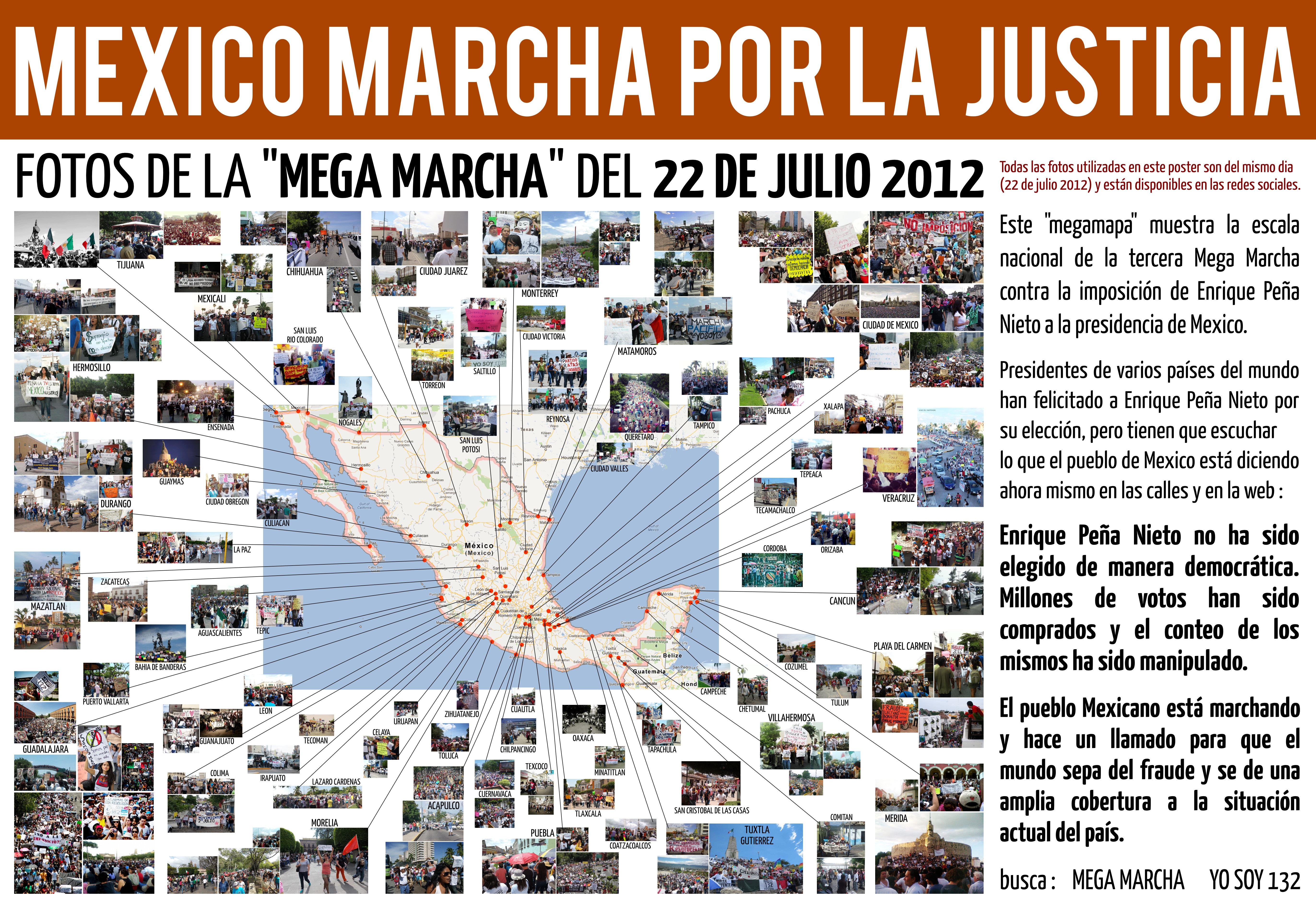 MEXICO MARCHA POR LA JUSTICIA - 22 DE JULIO 2012