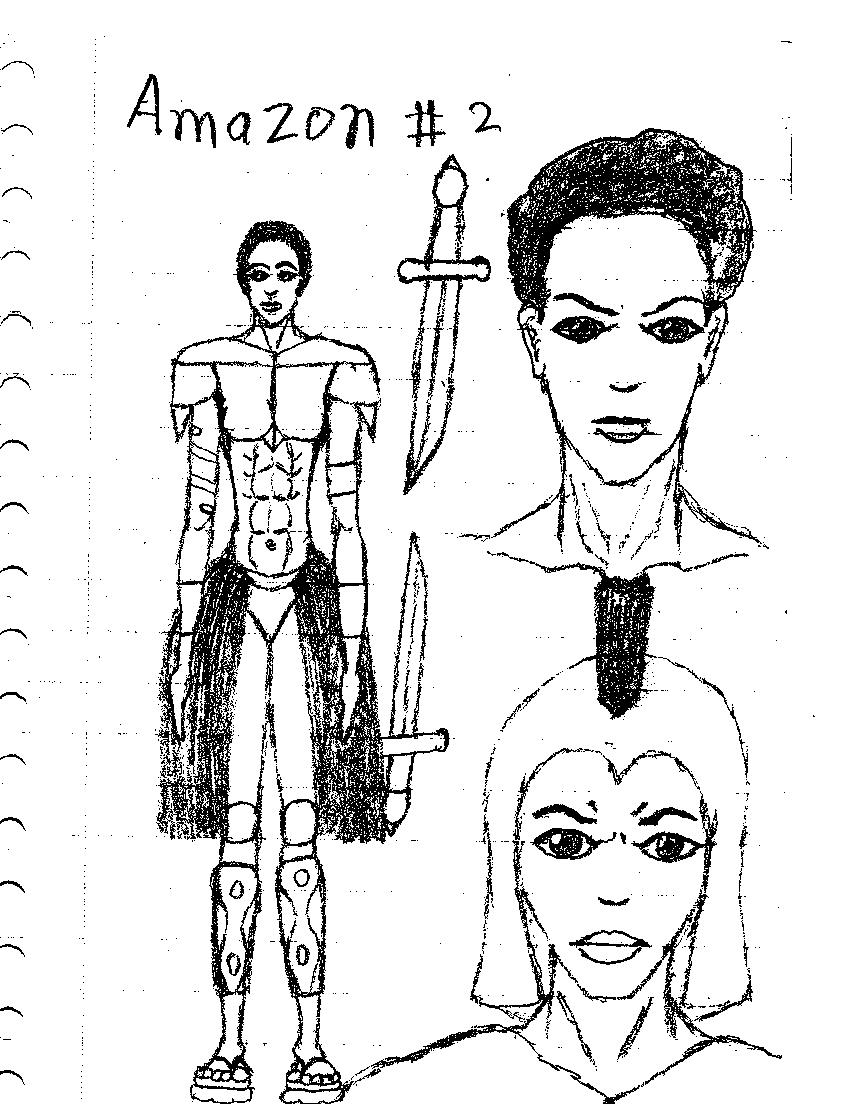 Amazon drawing B by Benin6man on DeviantArt