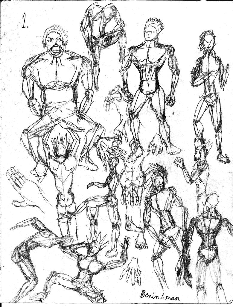 Drawing Practice Models Gesture drawing practice 1 by Benin6man on DeviantArt
