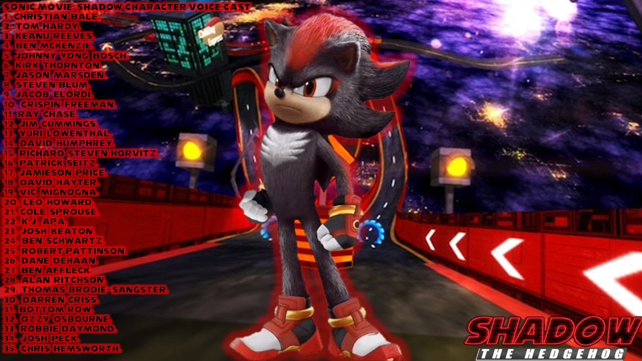 Shadow the Hedgehog Fan Casting for Sonic the Hedgehog 3