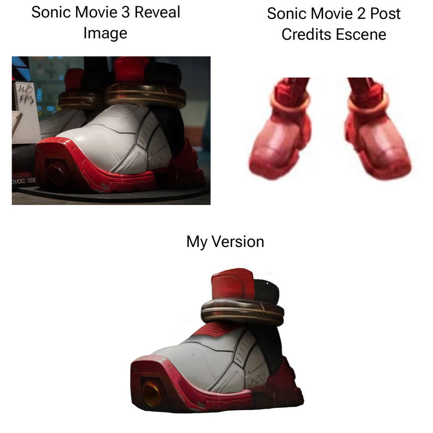Movie Shadow Shoes Comparison By Tailsgene19 On DeviantArt movie-shadow-shoes-comparison-by-tailsgene19-on-deviantart
