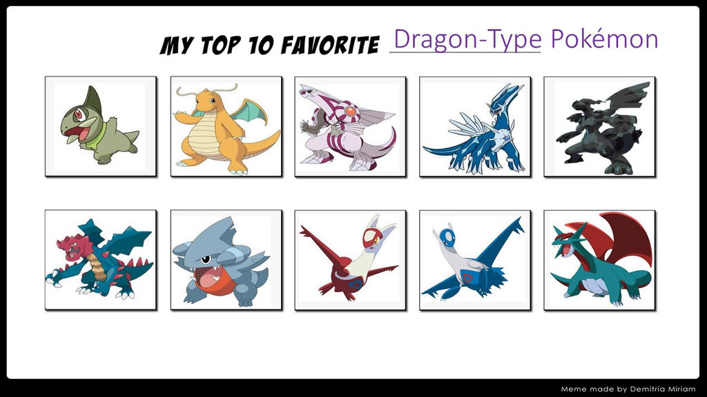 top 10 melhores pokemons tipo dragão