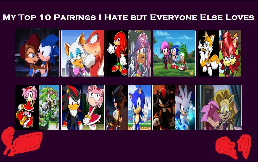 Top 10 Sonic Fan Ships - Fanfic Edition 