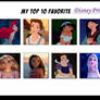 My Favorite Disney Princesses UPDATED