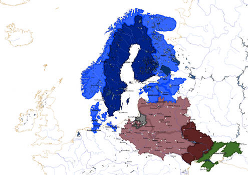 Domains of Charles XII and Stanislaw I Leszczynski