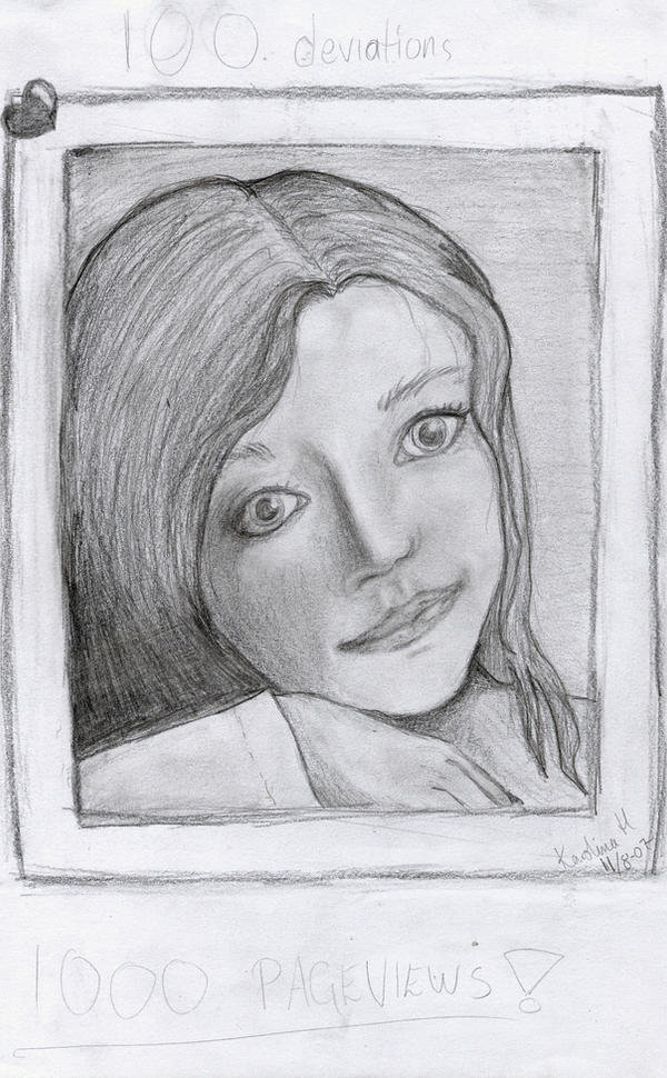 100 deviations 1000 hits by karron5 on DeviantArt