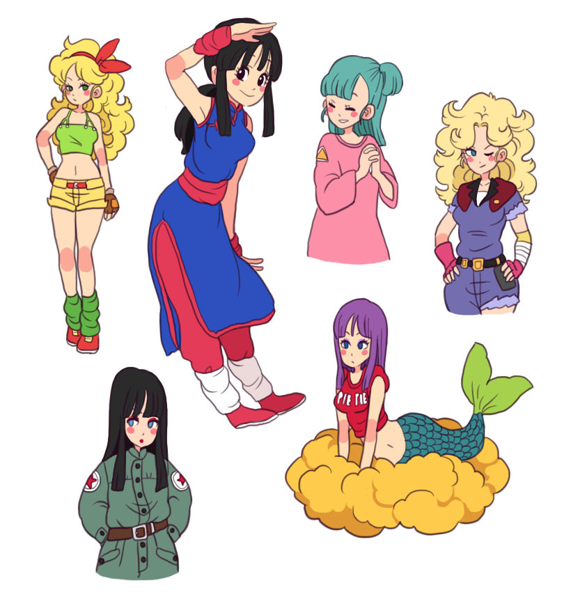 Dragon Ball Girls by umekari on DeviantArt