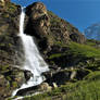 Waterfall and Matterhorn