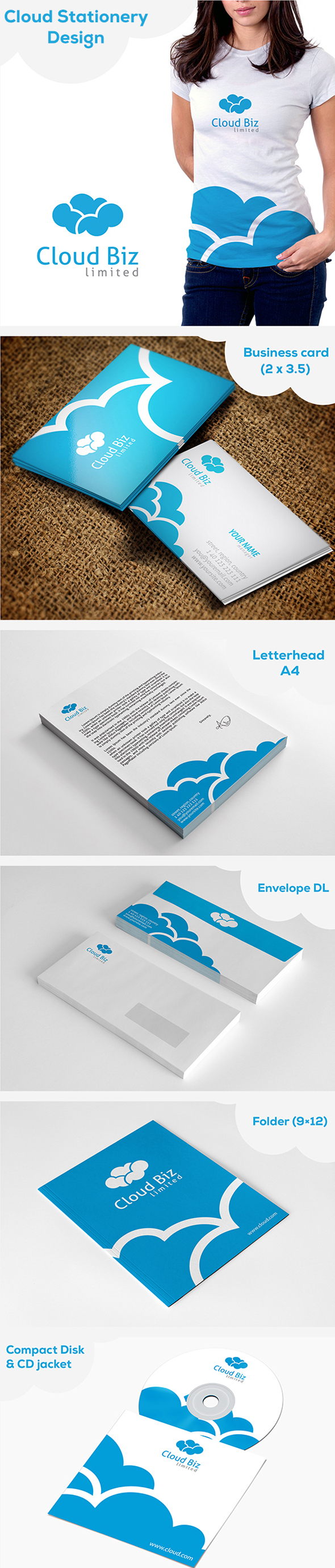 Cloud Logo and Stationery