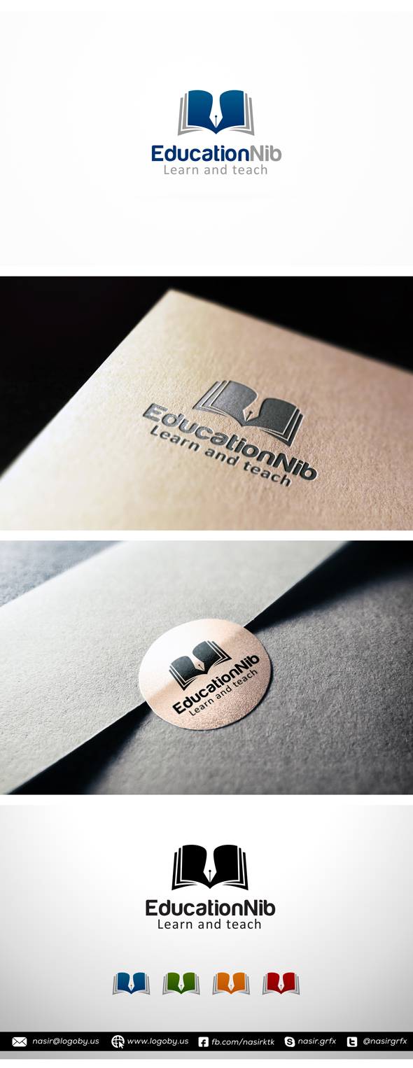 Book Writer Logo Template by nasirktk