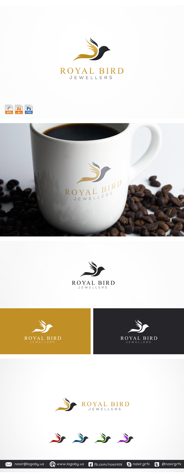 Royal Bird Logo Template