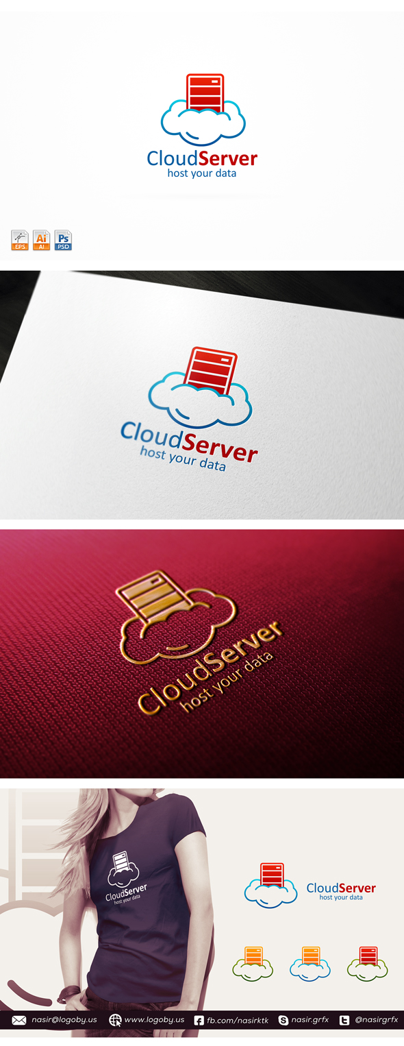 Cloud Host Server Logo