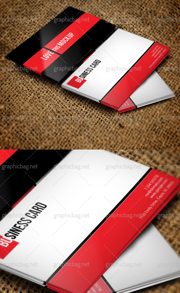 Clean Business Card Mockup for Free