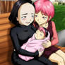 Yumi and Aelita with their Daughter Yumiko