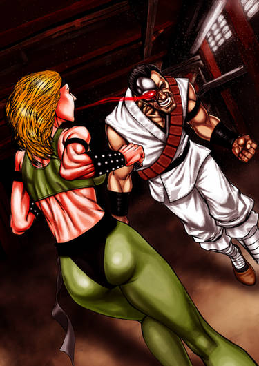 Kano blasts Sonya's heart (Fatality) by DeathColdUA on DeviantArt