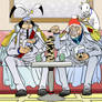 Christmas Party Sangoku and Garp One Piece