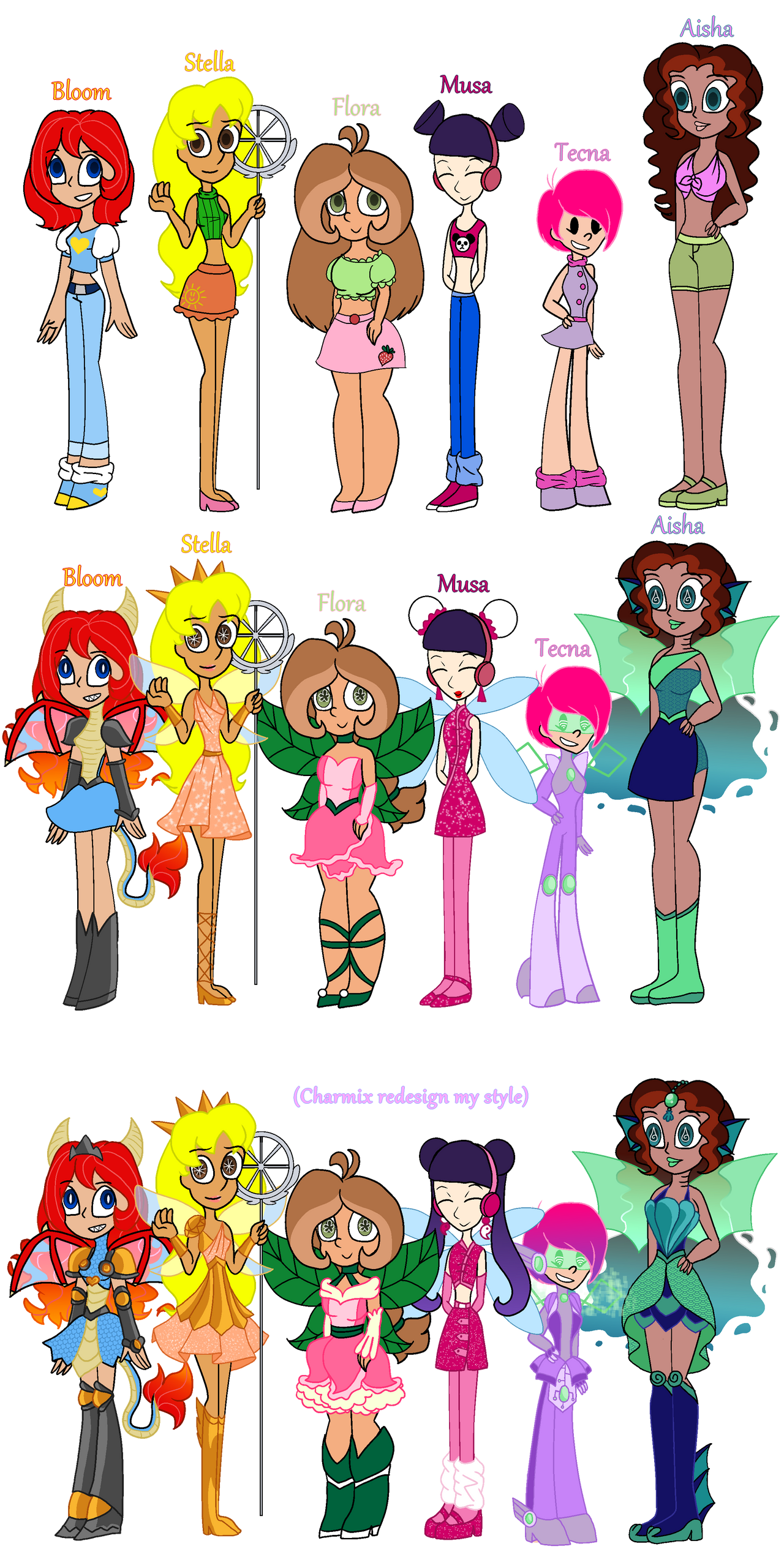 Winx Club My Redesing by PeachLolitaD on DeviantArt