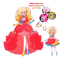 Pink caramel Party Diamond Open