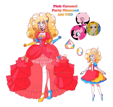 Pink caramel Party Diamond Open