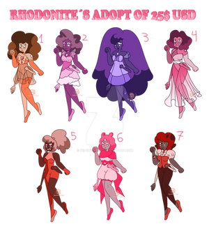 Rhodonites adopt 7/7 Open