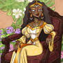 Taena Merryweather sitting.