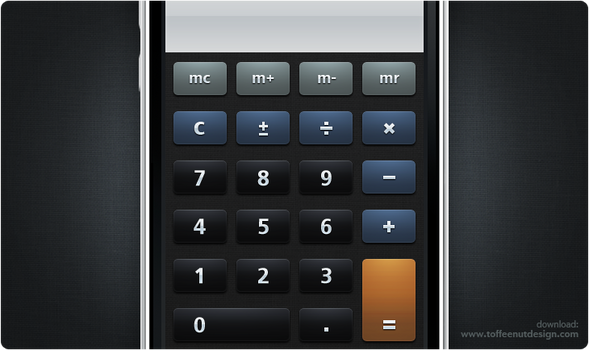 Matte Calculator iPhone Theme