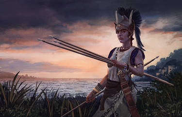 Greek Warrior Lady V1C
