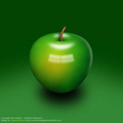 Delicious Green Apple Illustra