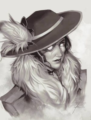 Lady in a fancy hat by welume Lady in a fancy hat by welume