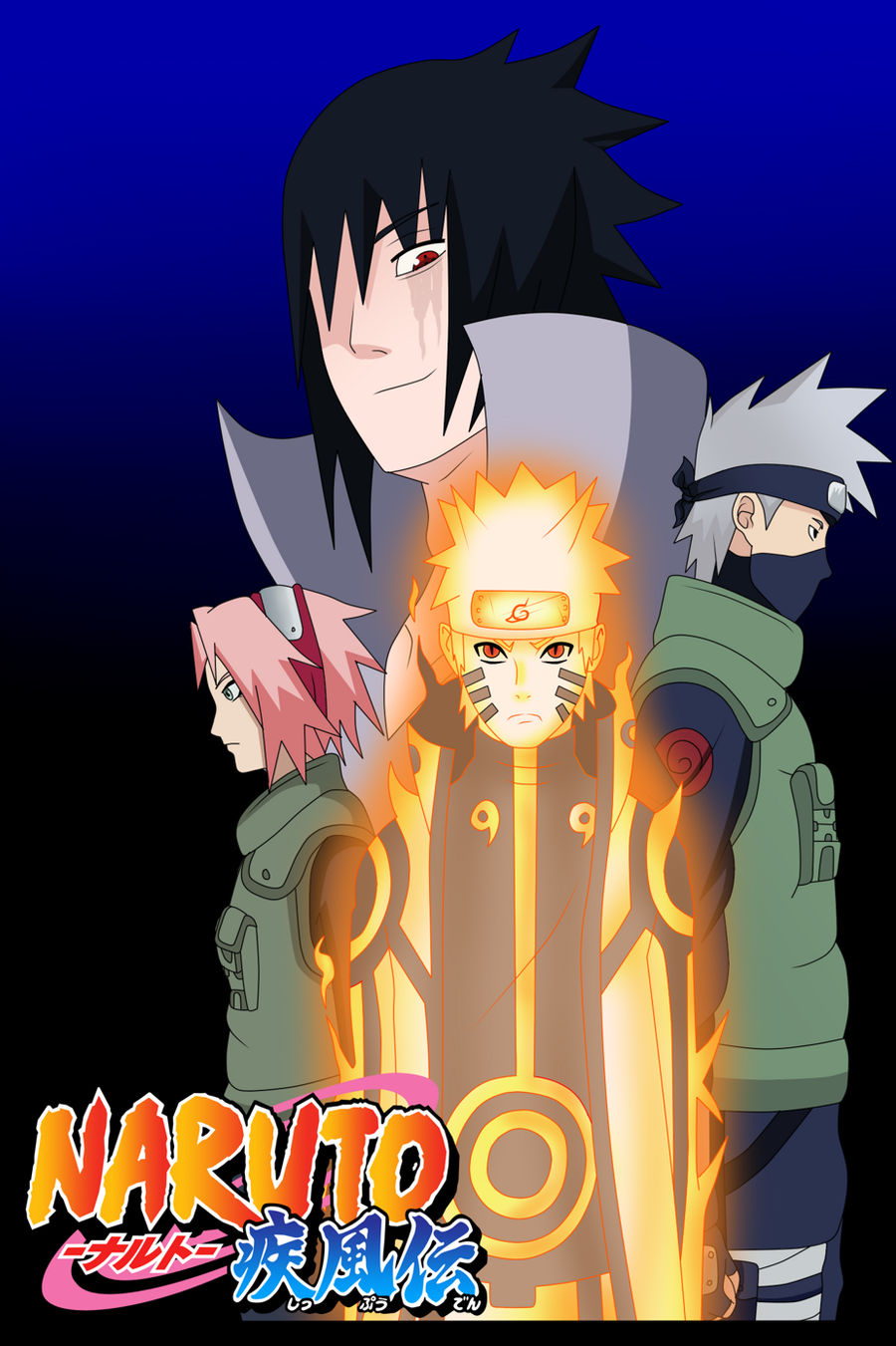Naruto Ending 21 Cascade Team 7 Color By Axcell1ben On Deviantart
