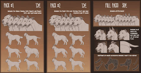 P2U Dog base - 10 breed types