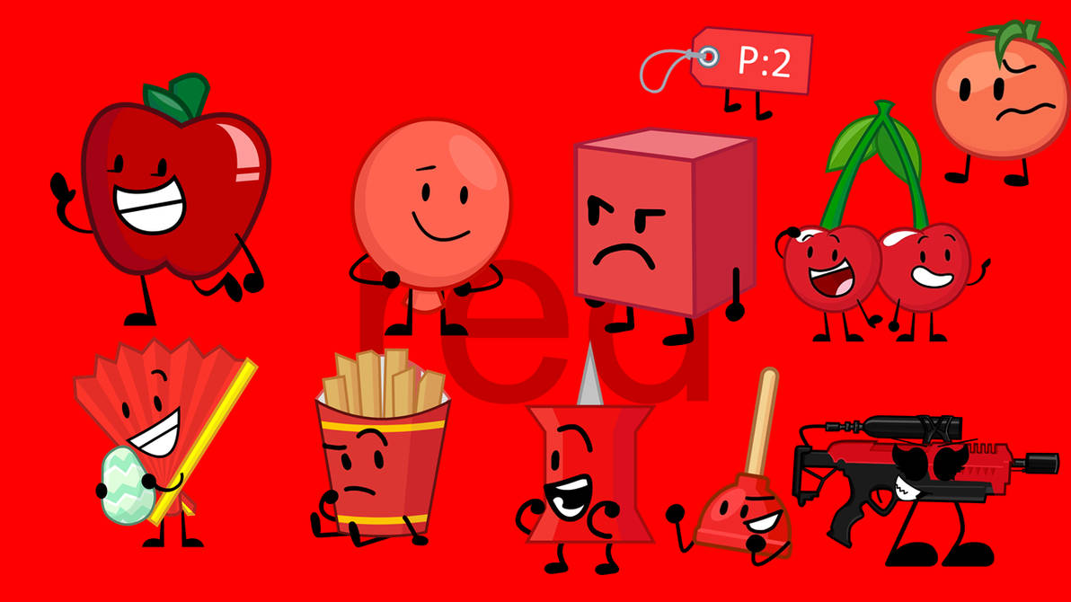 Red Object Show Characters by xXSteamGirl on DeviantArt