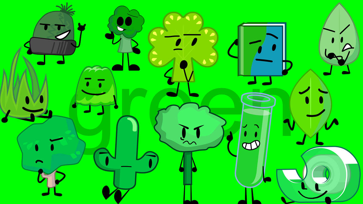 Green Object Show Characters by xXSteamGirl on DeviantArt