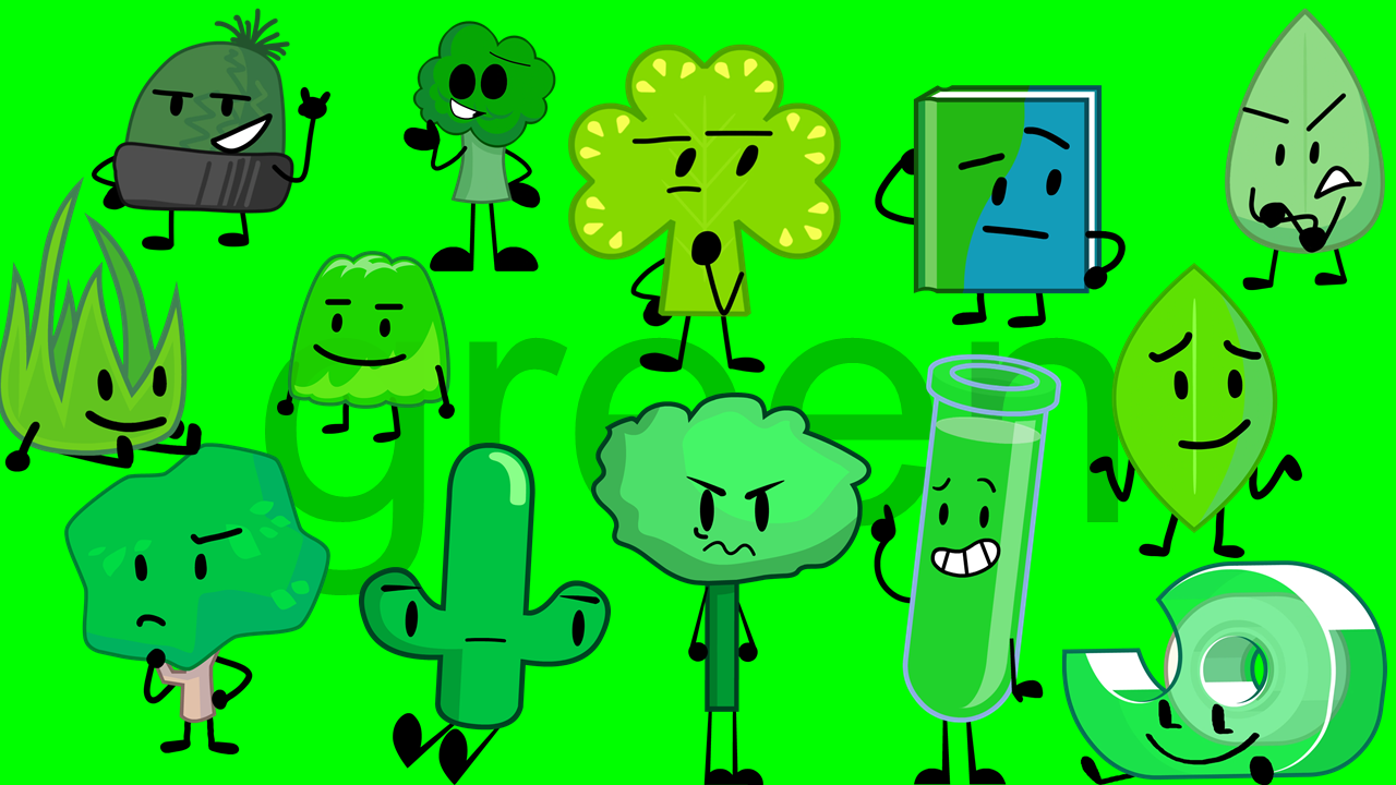 Green Object Show Characters by xXSteamGirl on DeviantArt