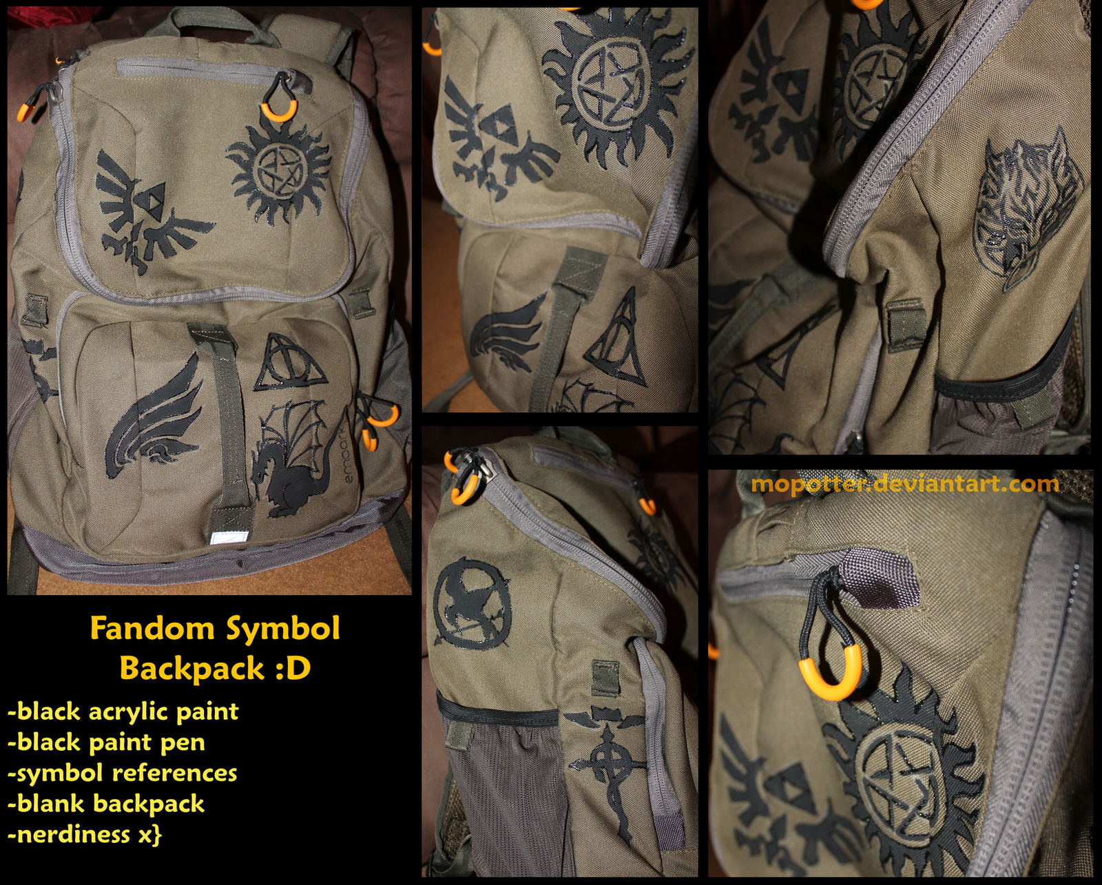 Backpack Fandom New Backpack: Fandom Symbols by MoPotter on DeviantArt