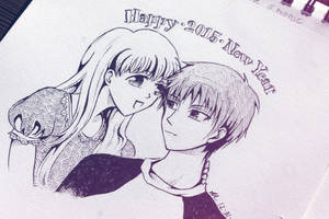 Happy New Year 2015: Tohru and Kyo