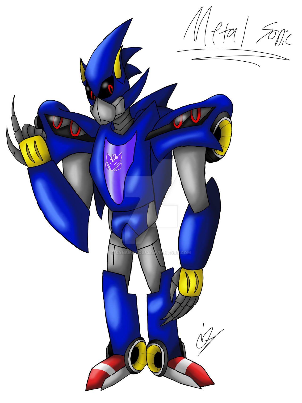Metal Sonic Transformer Digital by Sansiscool33 on DeviantArt