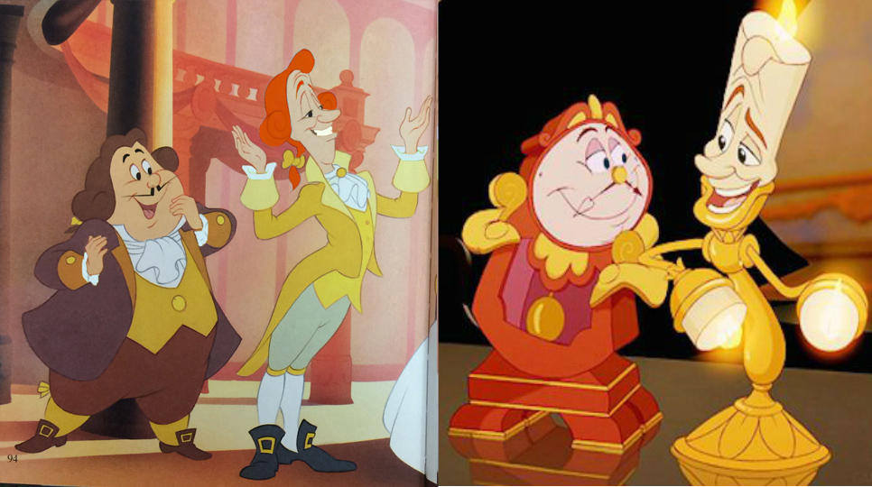 Lumiere and Cogsworth: human and object by JeffersonFan99 on DeviantArt