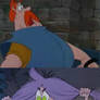 Madam Mim scares Ector