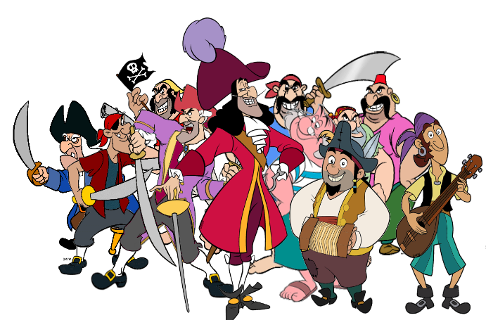 Hook and his crew by JeffersonFan99 on DeviantArt