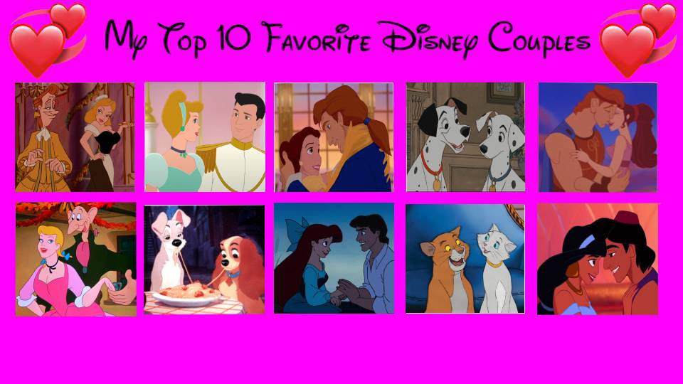 Disney Duo Deviantart My Top 10 Favorite Disney Couples by JeffersonFan99 on DeviantArt