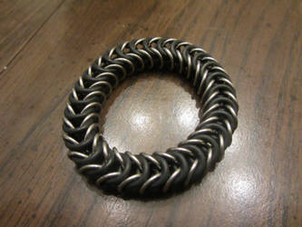 Steel Stretchy Box Weave Bracelet