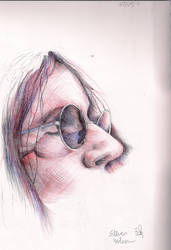 Steven Wilson cross hatch by RainyDaySunflower