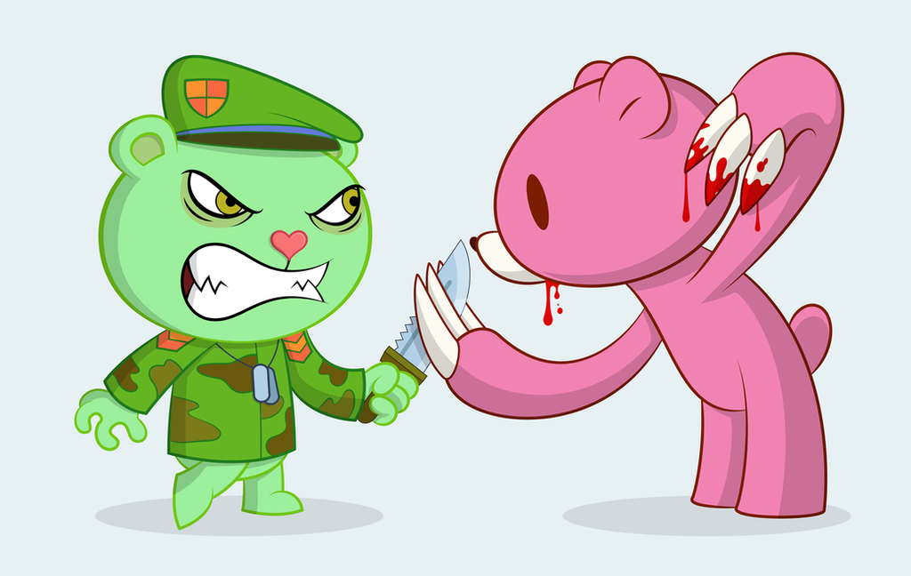 Flippy Vs Gloomy By Culu Bluebeaver On DeviantArt.