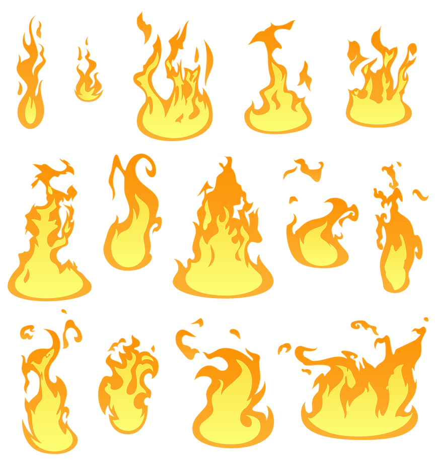 Cartoon fire by Culu-Bluebeaver on DeviantArt